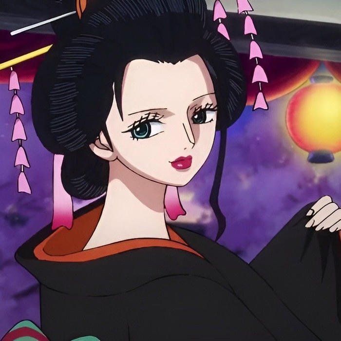 Atmospheric anime portrait composition used for robin pfp