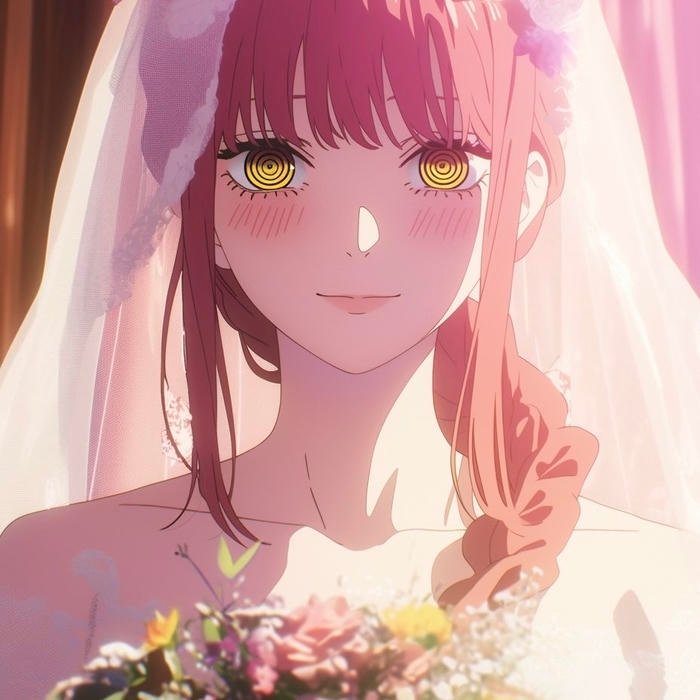 Calculated calm expression forming the core of makima pfp