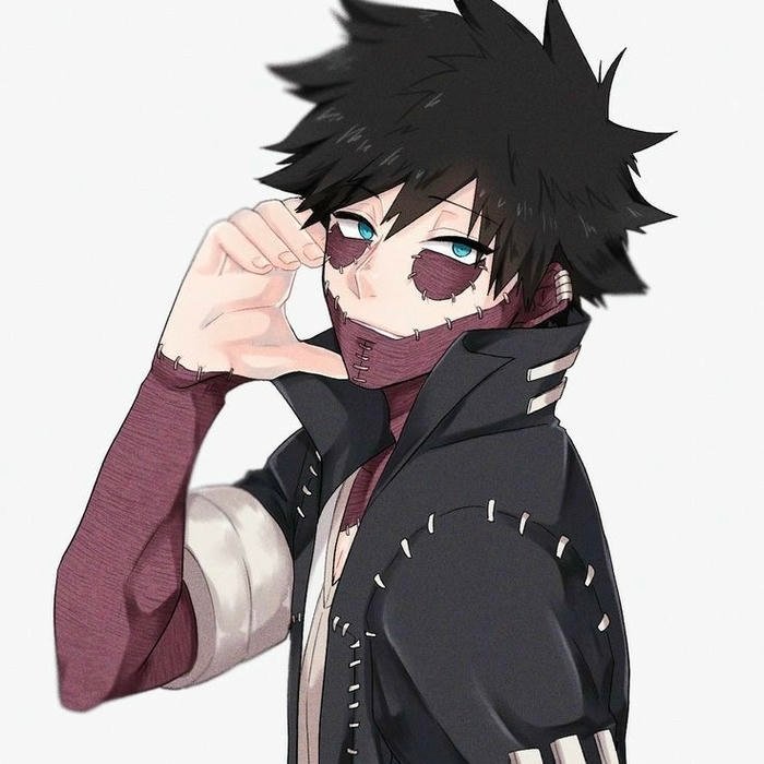 Chaotic calm energy defining the essence of dabi pfp