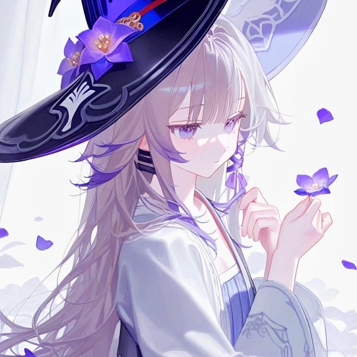 Chic anime waifu pfp blending cuteness and elegance