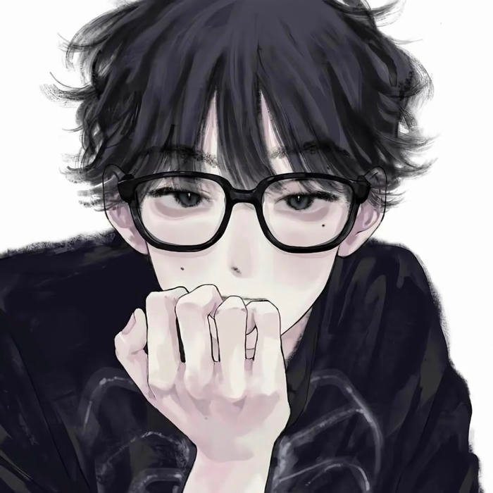 Clean anime art profile used as anime man pfp