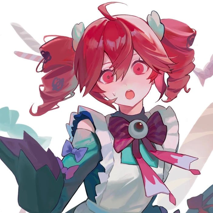 Clean digital anime character framed for teto pfp