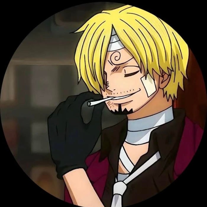 Clean digital art finish with smooth gradients in Sanji pfp