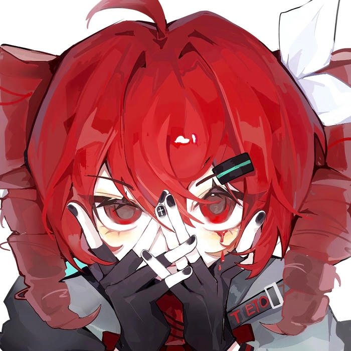 Clean digital art style popular in teto pfp designs