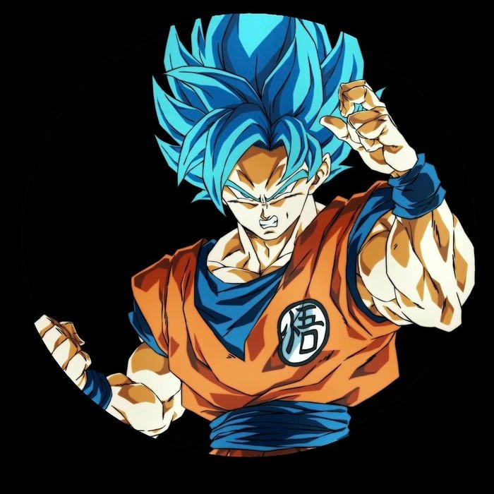 Clean manga panel recreation transformed into crisp Vegito pfp