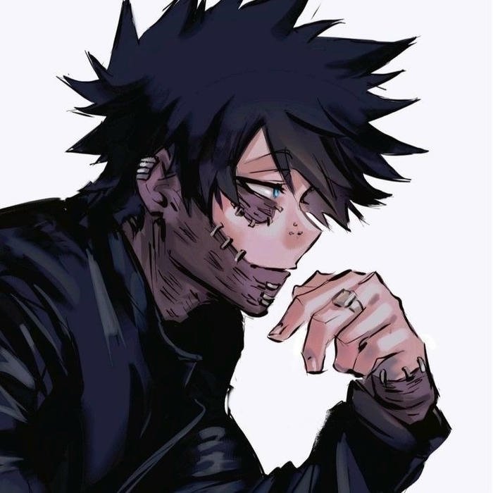 Cold blue flame aesthetic clearly defining dabi pfp