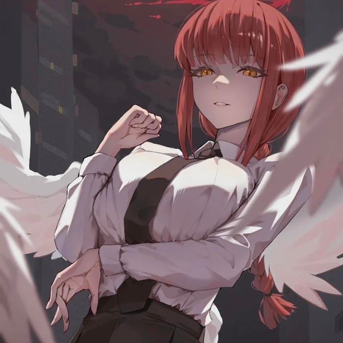 Cold elegance portrayed through makima pfp design