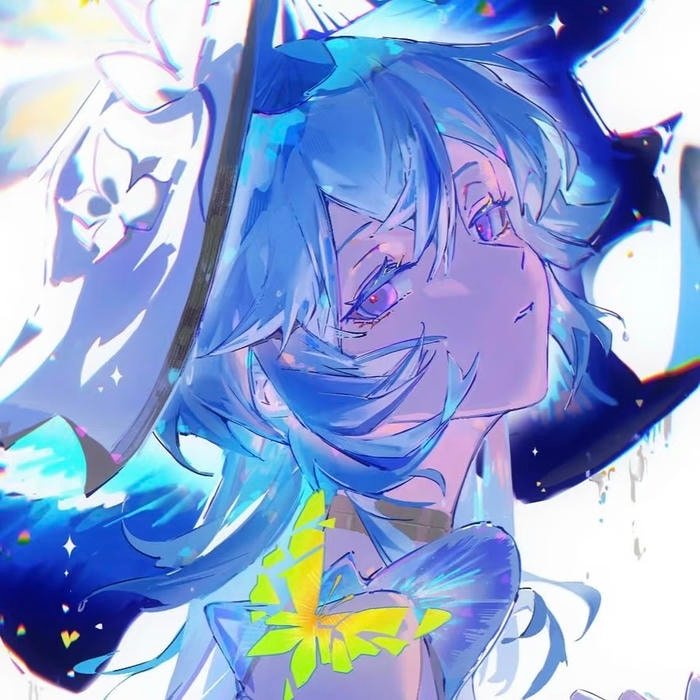 Comforting anime waifu pfp creating friendly impression