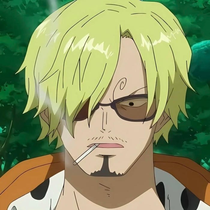 Cool toned cinematic filter applied over polished Sanji pfp