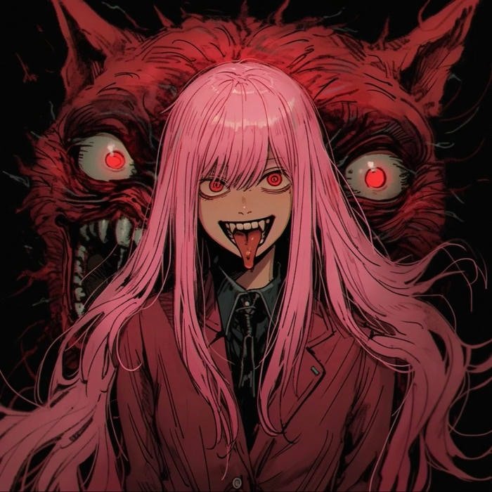 Crazy pfp capturing unrestrained impulses and fractured imagination