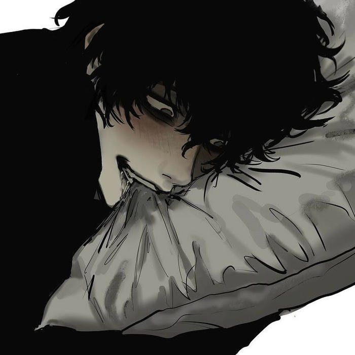 Crazy pfp conveying manic drive and unfiltered personality