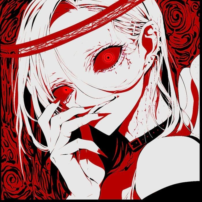 Crazy pfp radiating volatile intent and impulsive behavior