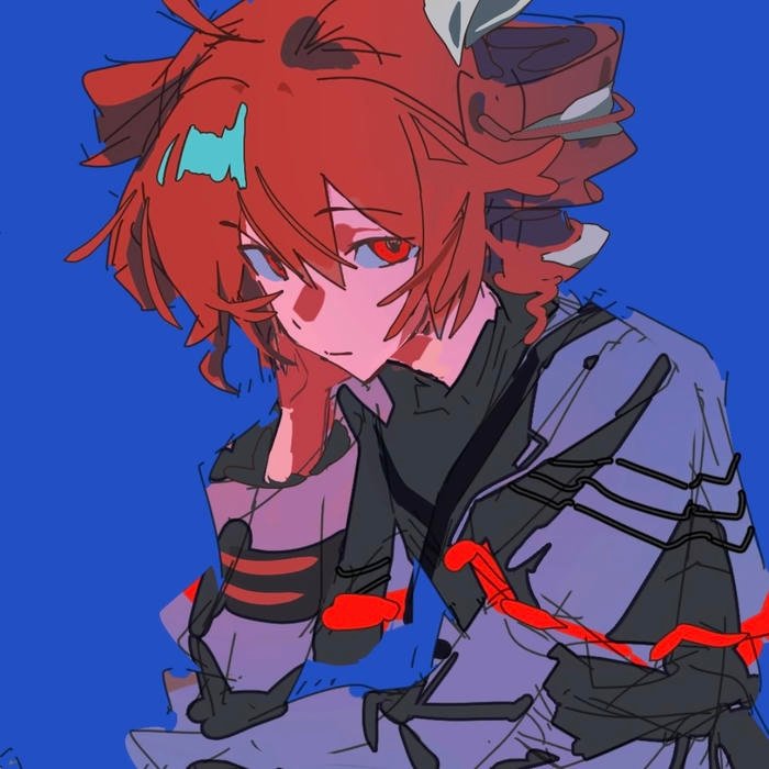 Cute anime style character prepared for teto pfp use