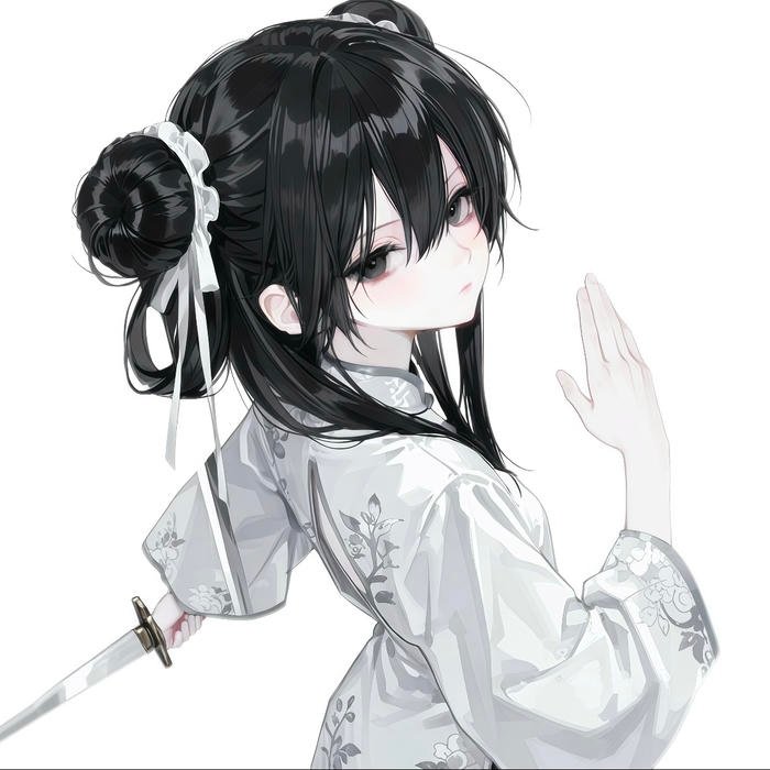 Cute focused anime waifu pfp enhancing friendly impression