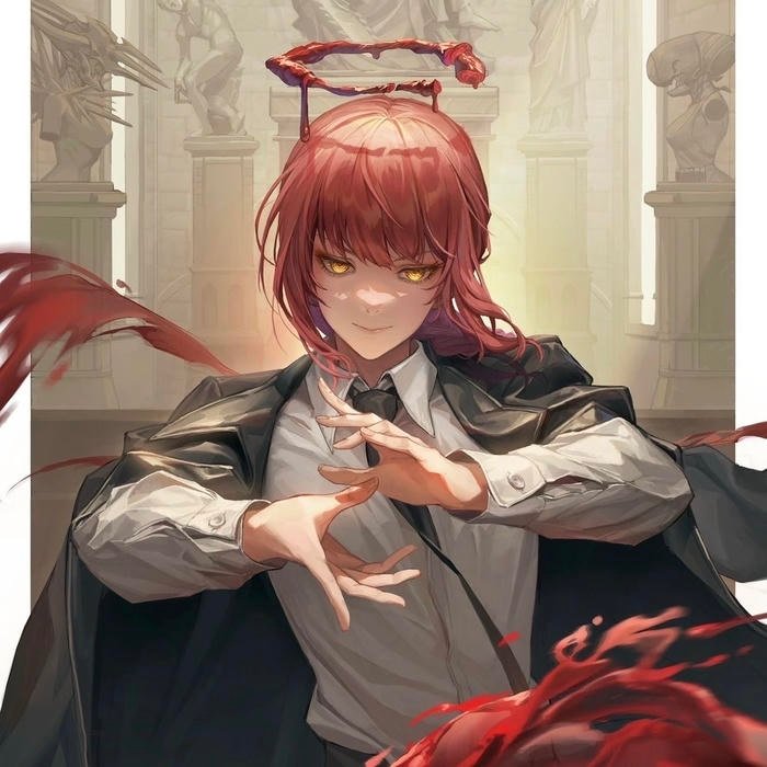 Dark authority theme carried through makima pfp