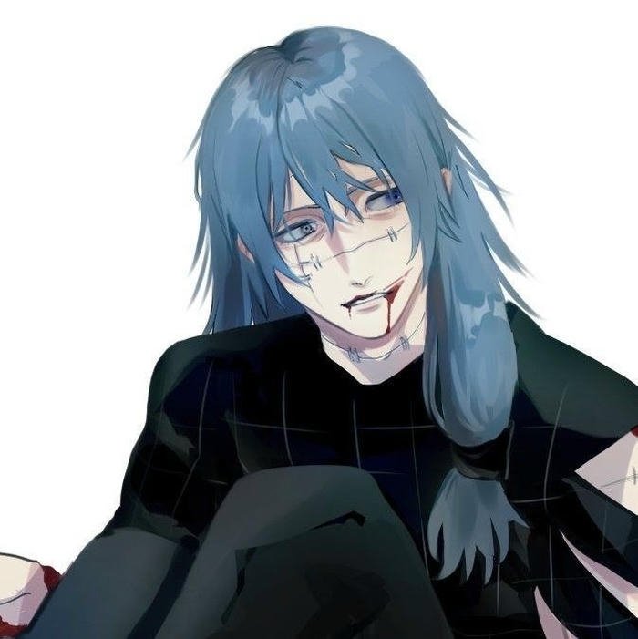 Dark experimental nature illustrated through mahito pfp