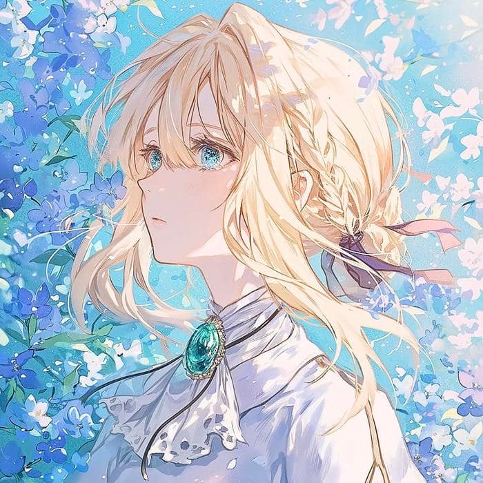 Delightful anime waifu pfp creating positive emotional tone