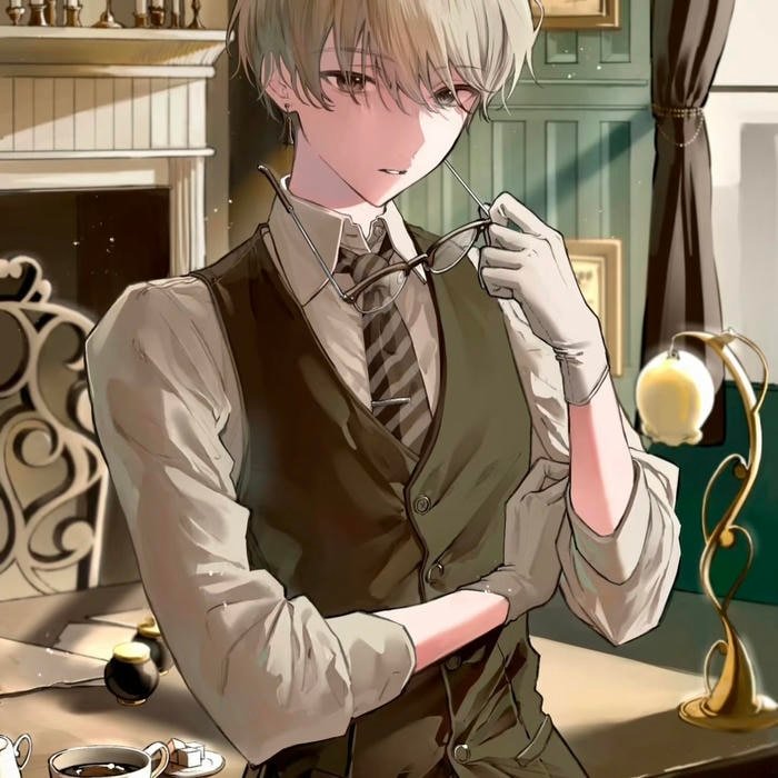 Detailed character design serving as anime man pfp inspiration