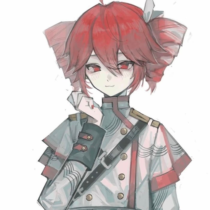 Digital anime portrait conveying warmth, teto pfp style