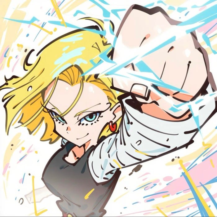 Dynamic confrontation angle shown in dragon ball pfp