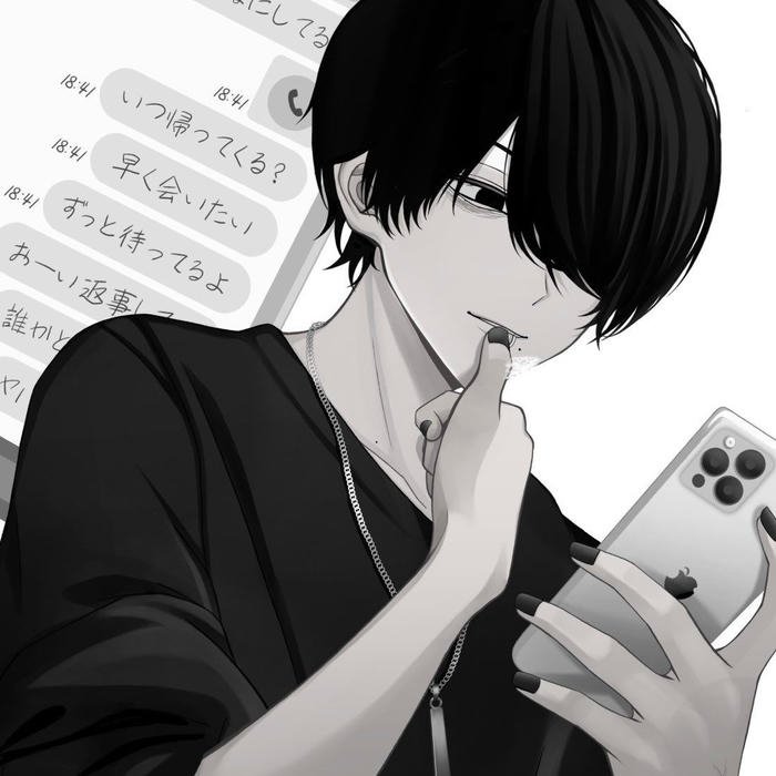 Emo anime boy pfp combining cool fashion and anime art