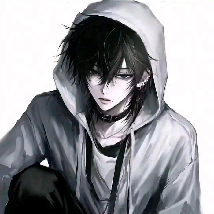 Emo anime boy pfp highlighting modern alternative fashion