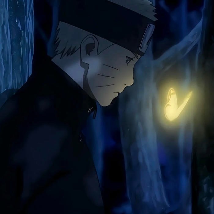 Emotion drained sad anime pfp boy holding back tears