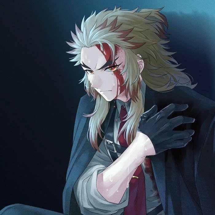 Energetic anime warrior vibe carried by rengoku pfp