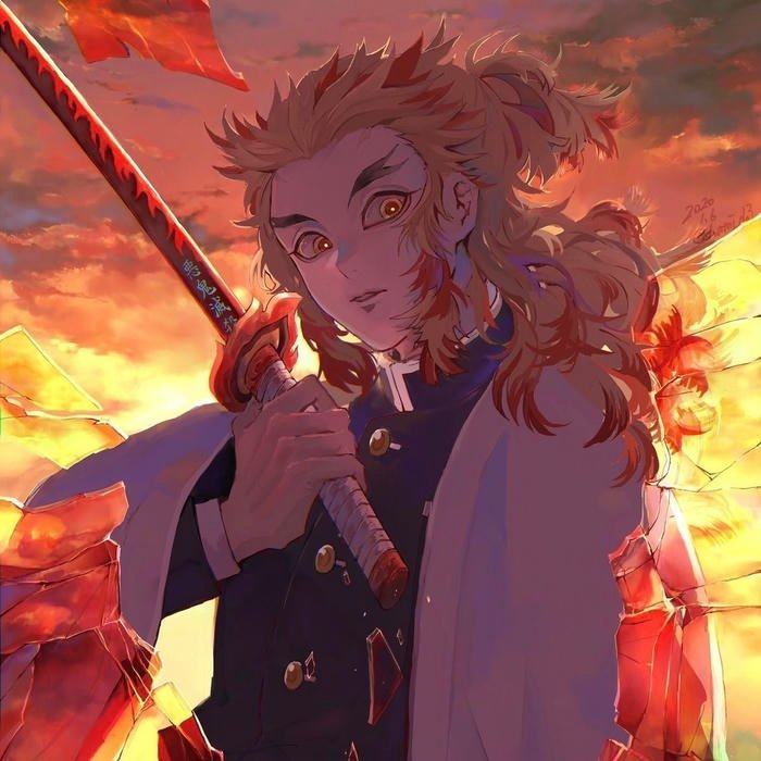 Explosive heroic energy filling rengoku pfp