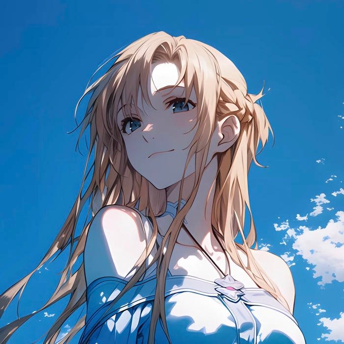 Eye catching anime waifu pfp designed for profile clarity