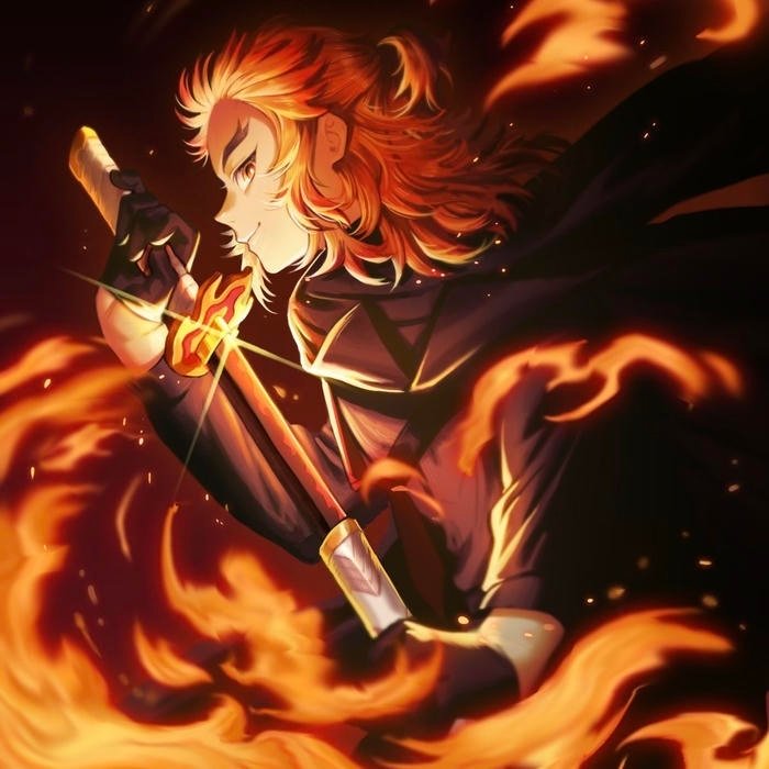 Flame breathing inspiration reflected fully in rengoku pfp