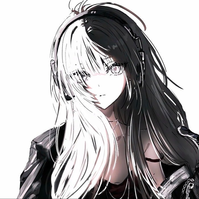 Fragile feeling held carefully behind cold anime pfp eyes