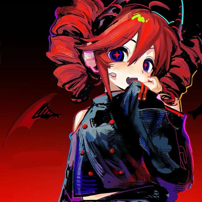 Gentle anime character design following teto pfp style