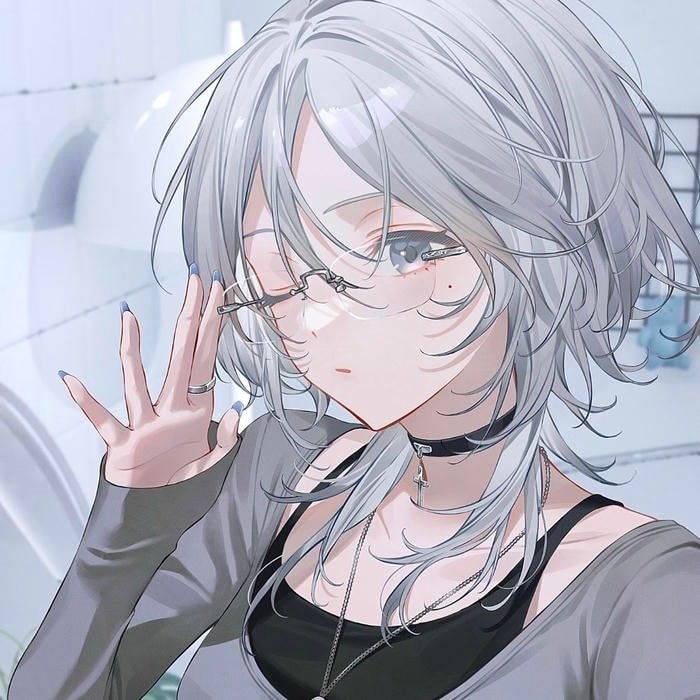 Gentle smile anime waifu pfp radiating comfort and warmth