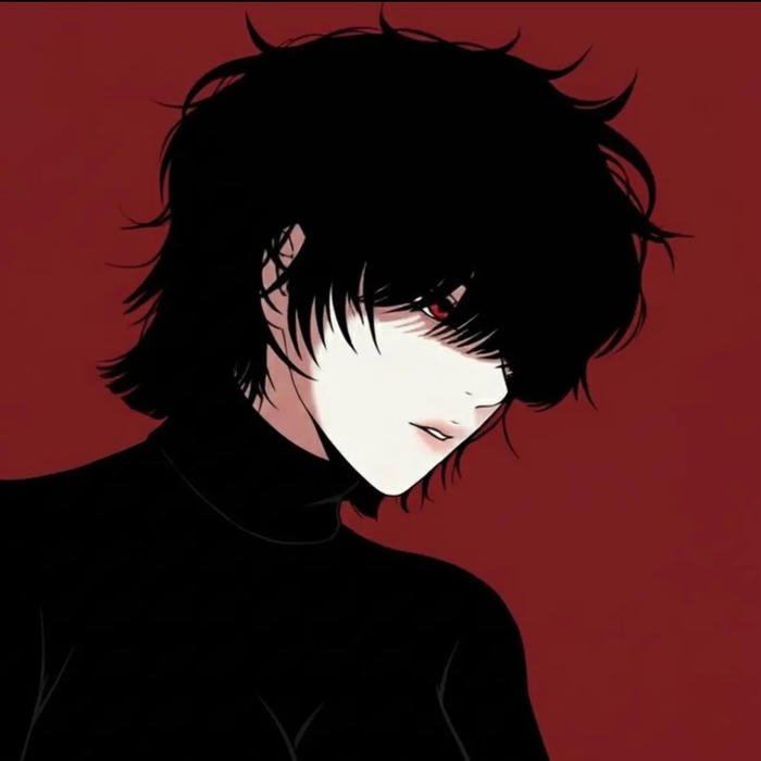 Gentle withdrawal from noise expressed by cold anime pfp