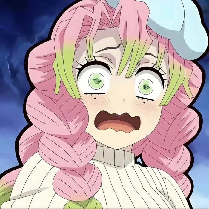 Graceful visual balance achieved in mitsuri pfp artwork