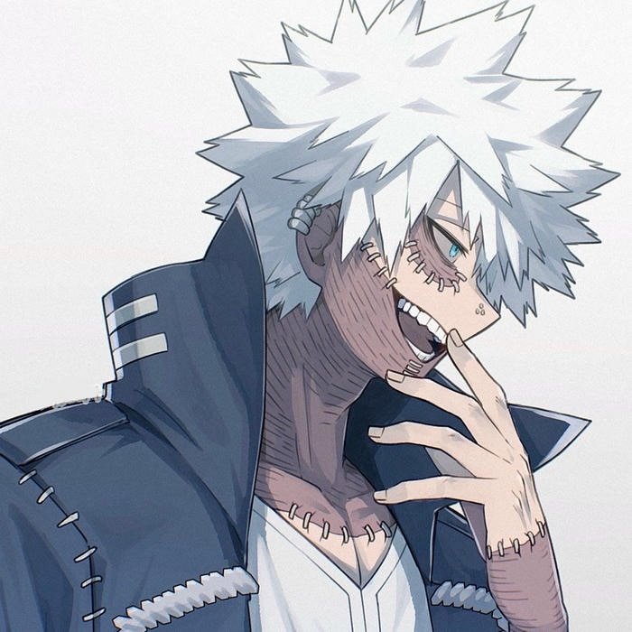 Haunting anime expression showcased clearly through dabi pfp