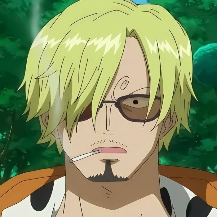 Intense battle ready expression showcased in dynamic Sanji pfp artwork