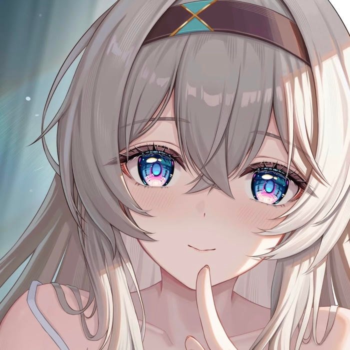 Light pastel anime waifu pfp delivering soothing vibes