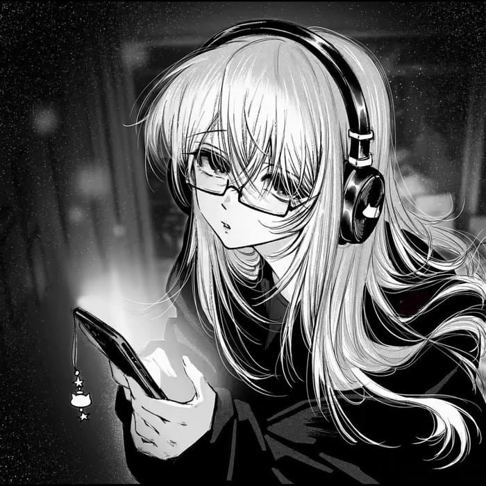 Lingering sorrow embedded softly within depressed pfp