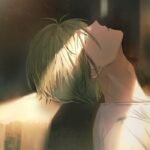 Lonely frame sad anime pfp boy with minimal background