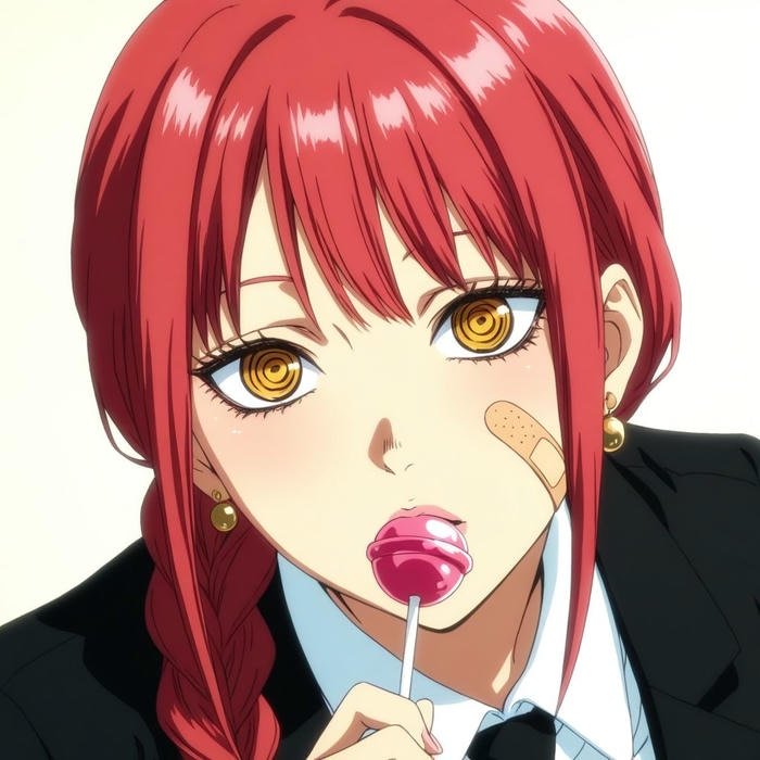 Minimalist anime portrait concept used for makima pfp