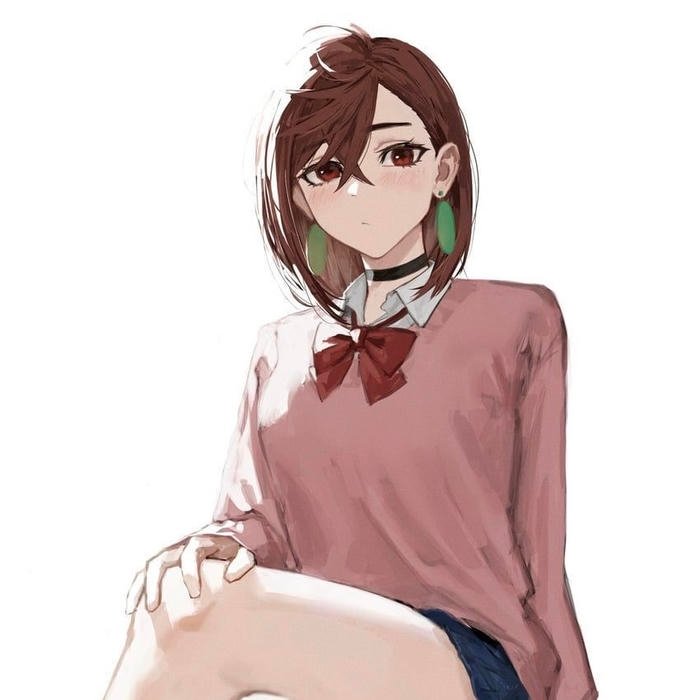 Modern anime aesthetic balanced well inside momo ayase pfp