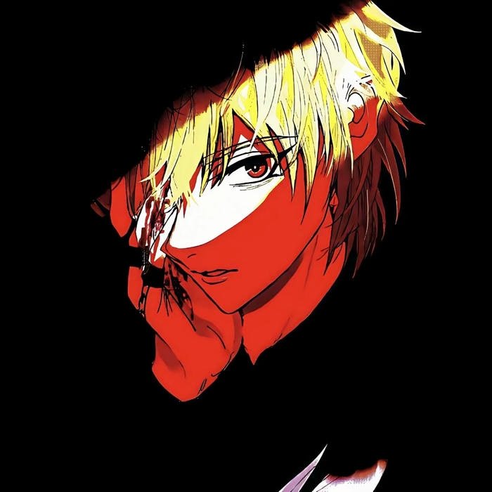 Muted color palette artwork tailored for anime man pfp style