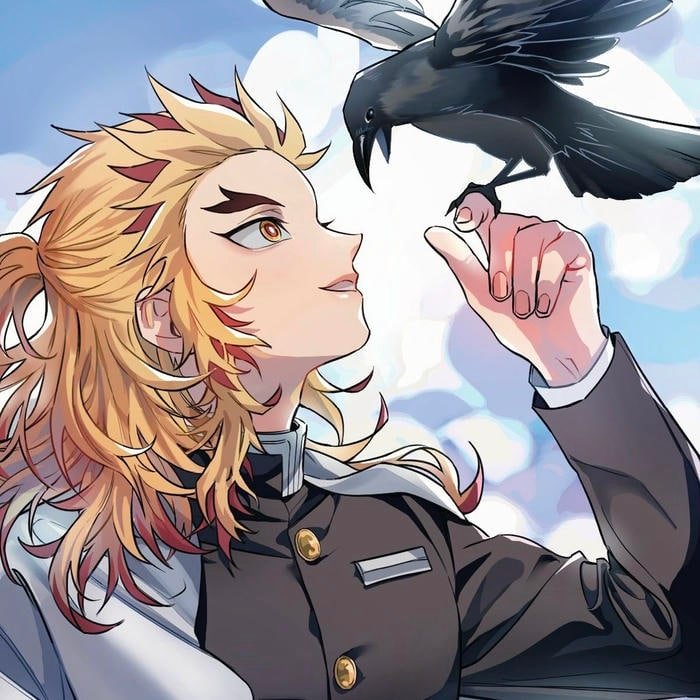 Passion driven warrior soul expressed in rengoku pfp