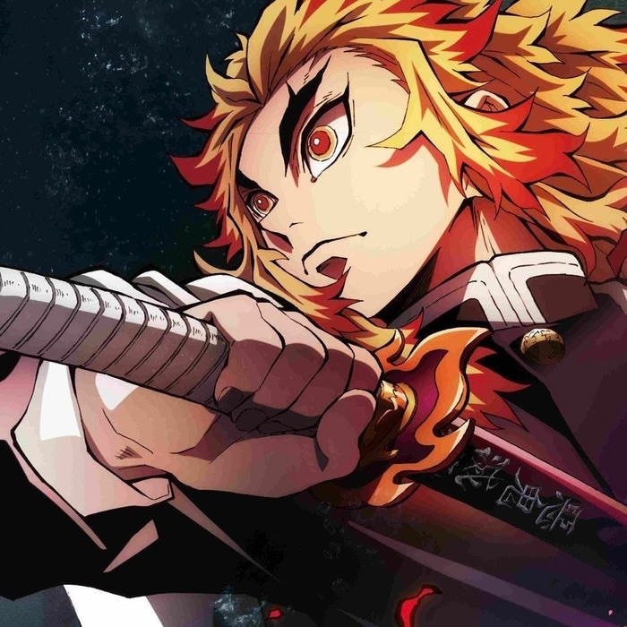 Passionate warrior spirit reflected vividly by rengoku pfp