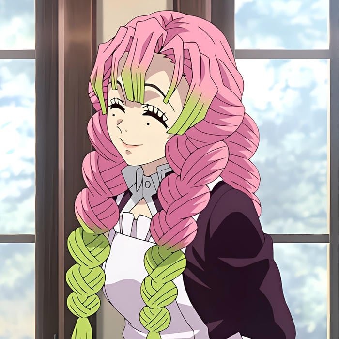 Peaceful anime mood illustrated inside mitsuri pfp