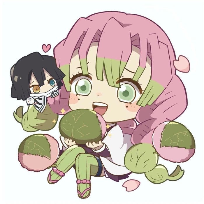 Peaceful anime portrait mood conveyed by mitsuri pfp