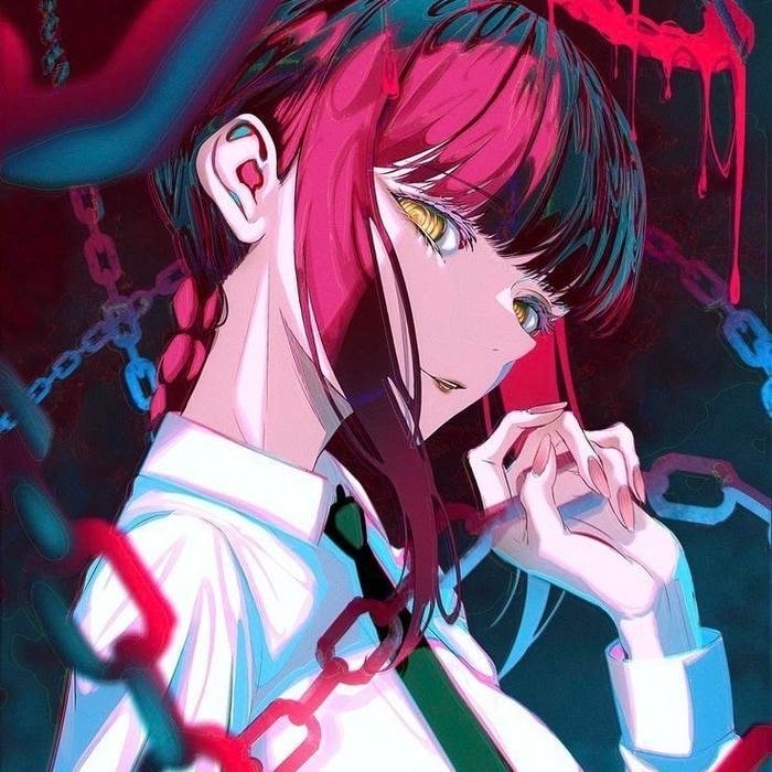 Power conveyed without aggression in makima pfp