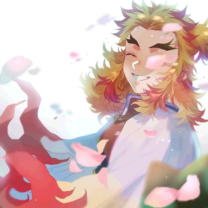 Powerful flame aura surrounding the concept of rengoku pfp